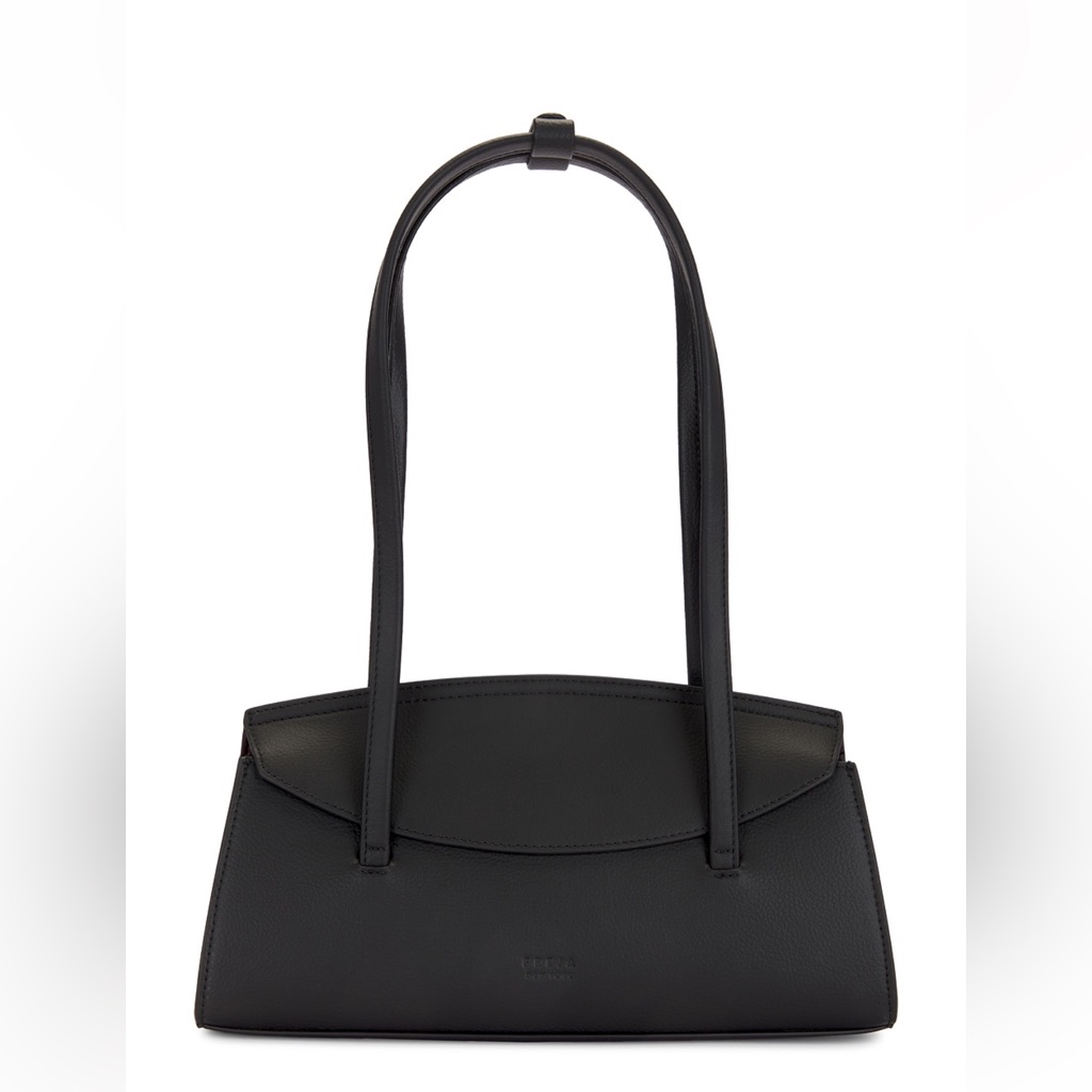 Freja Black Caroline Shoulder Bag With Long Straps
